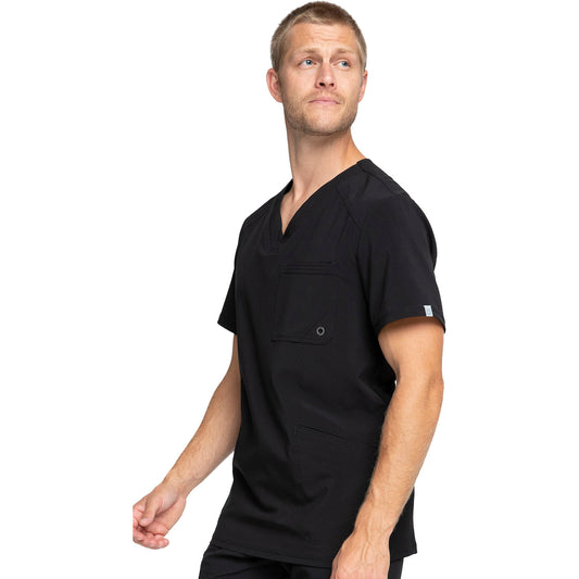 MENS INFINITY BLACK V-NECK TOP